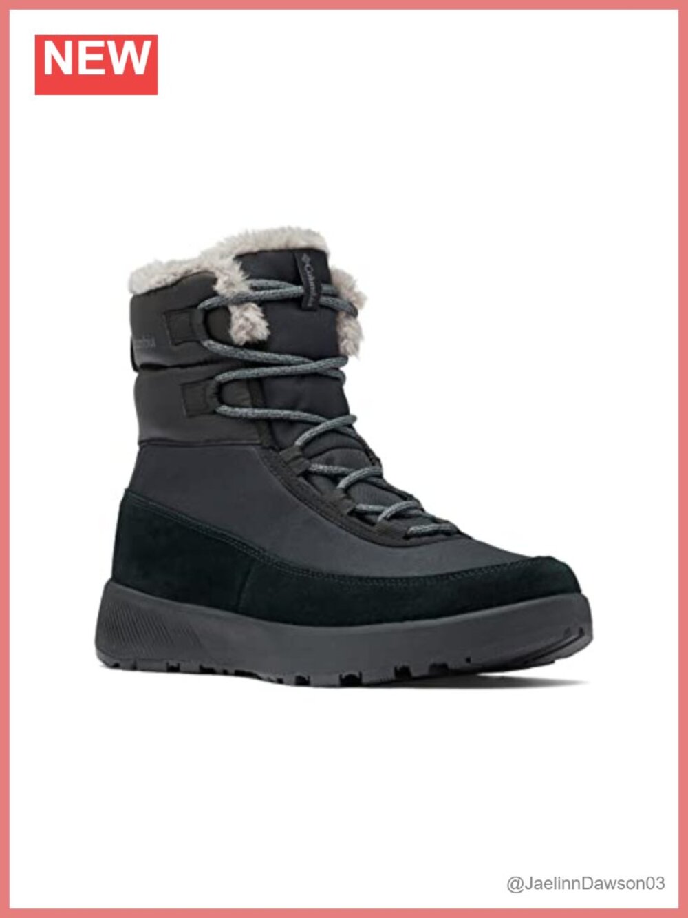 Columbia Slopeside Peak Snow Boots Waterproof Omni-Tech Omni-Heat Faux Fur